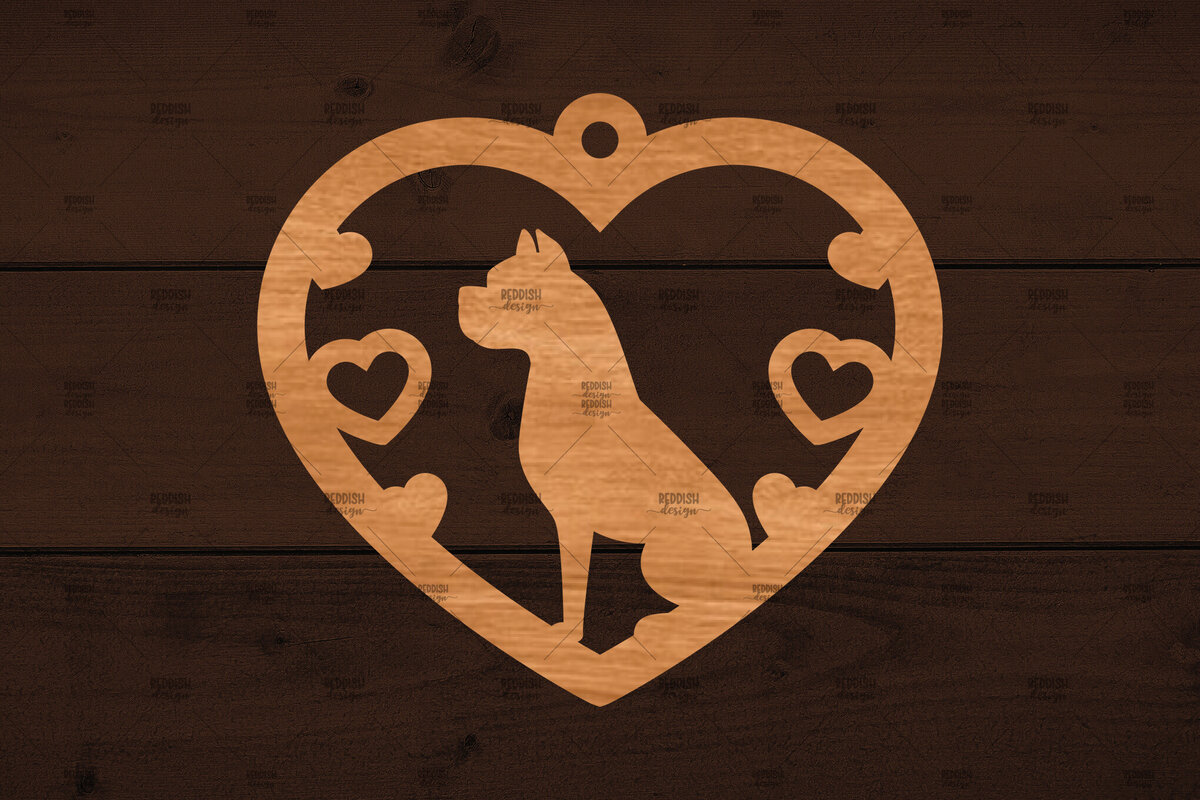 Intra απο ξύλο plywood  Χρώμα wenge 3mm-4mm πάχος - Στολίδι σκύλου , Δίασταση 6x6 cm INTRAFABR-117644406