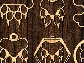 Intra απο ξύλο plywood  Χρώμα wenge 3mm-4mm πάχος - Δέσμη κοπής λέιζερ ποδιών σκύλου Δίασταση 30x20 cm INTRAFABR-94069881 - Image 1