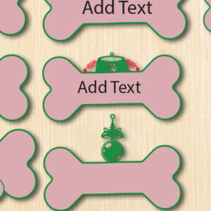 Intra απο ξύλο plywood  Χρώμα wenge 3mm-4mm πάχος - Χριστουγεννιάτικο στολίδι Dog Paw Pet Δίασταση 15x18 cm INTRAFABR-112212666