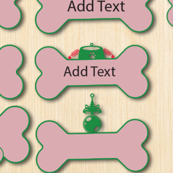 Intra απο ξύλο plywood Χρώμα wenge 3mm-4mm πάχος - Χριστουγεννιάτικο στολίδι Dog Paw Pet Δίασταση 15x18 cm INTRAFABR-112212666 - Image 1