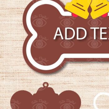 Intra απο ξύλο plywood Χρώμα wenge 3mm-4mm πάχος - Χριστουγεννιάτικο στολίδι Dog Paw Pet Δίασταση 3x3 cm INTRAFABR-94702393 - Image 3