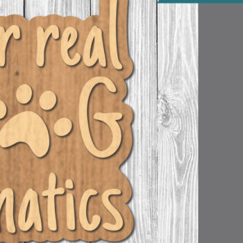 Intra απο ξύλο plywood Χρώμα wenge 3mm-4mm πάχος - Διακόσμηση κοπής με λέιζερ αποσπάσματα σκύλου 7 Δίασταση 20x20 cm INTRAFABR-90727416 - Image 1