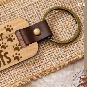 Intra απο ξύλο plywood  Χρώμα wenge 3mm-4mm πάχος - Dog Quotes Μπρελόκ με λέιζερ 11 Δίασταση 4x4 cm INTRAFABR-72377323