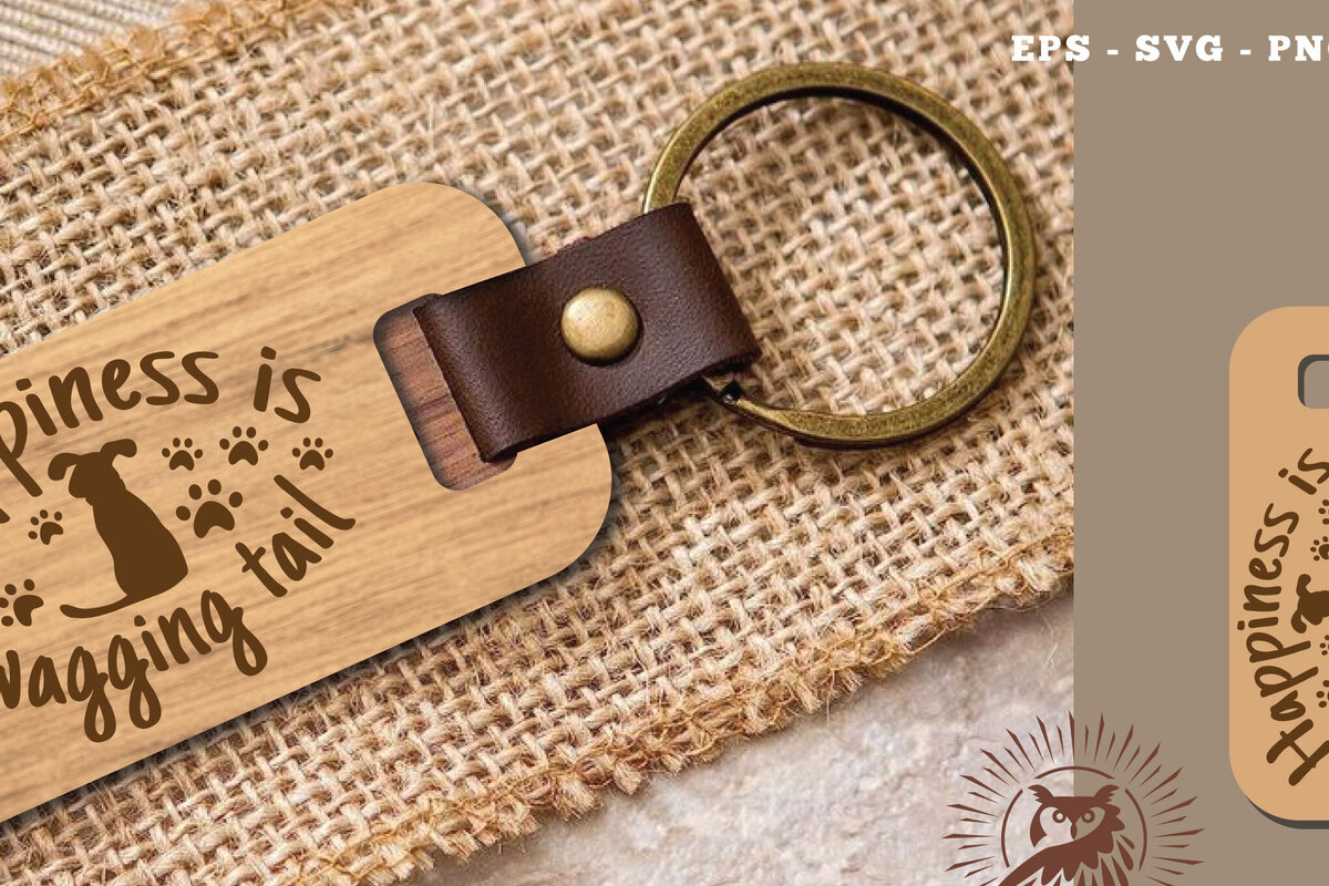 Intra απο ξύλο plywood  Χρώμα wenge 3mm-4mm πάχος - Μπρελόκ με λέιζερ Quotes Dog 6 Δίασταση 4x4 cm INTRAFABR-112120434