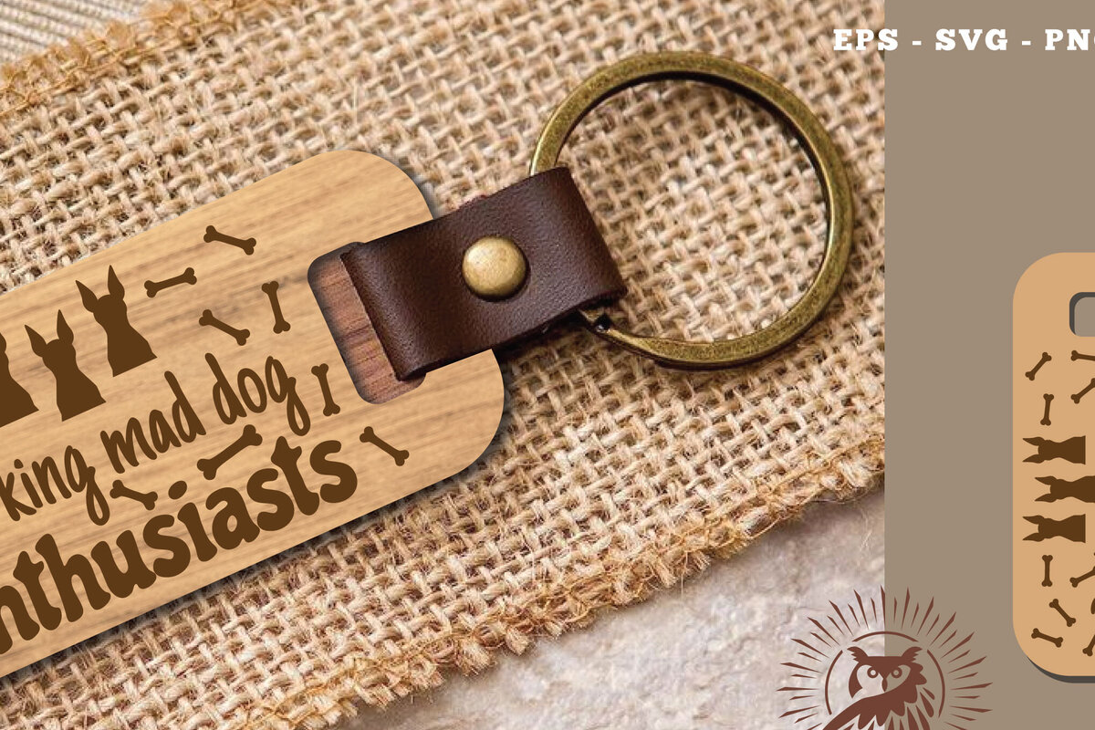 Intra απο ξύλο plywood  Χρώμα wenge 3mm-4mm πάχος - Μπρελόκ με λέιζερ Quotes Dog 8 Δίασταση 4x4 cm INTRAFABR-90727440