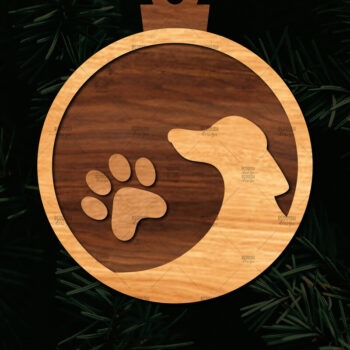 Intra απο ξύλο plywood Χρώμα wenge 3mm-4mm πάχος - Στρογγυλό στολίδι με λέιζερ Δίασταση 6x6 cm INTRAFABR-72048793 - Image 1