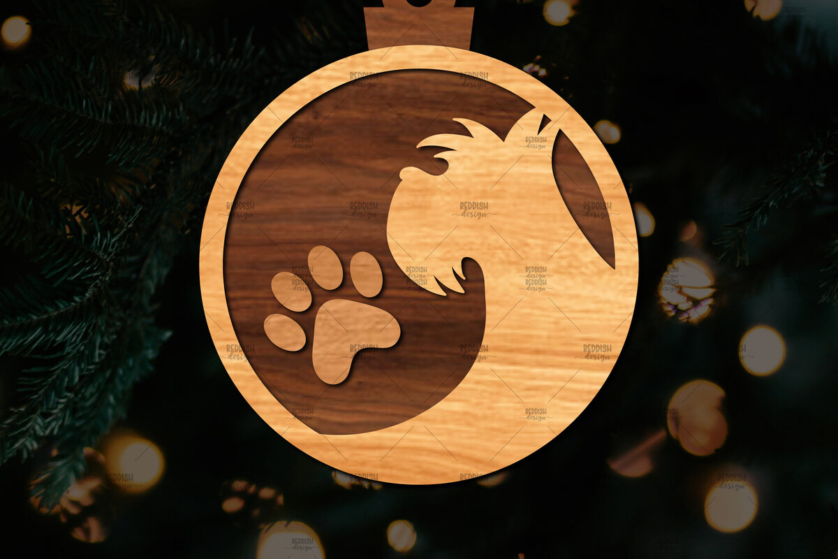 Intra απο ξύλο plywood  Χρώμα wenge 3mm-4mm πάχος - Στρογγυλό στολίδι με λέιζερ Δίασταση 6x6 cm INTRAFABR-73117472