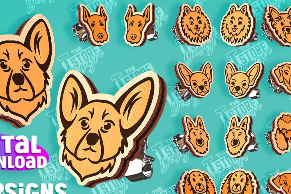 Intra απο ξύλο plywood  Χρώμα wenge 3mm-4mm πάχος - Πακέτο σχεδίασης σκουλαρίκια σκουλαρίκια | CNC Δίασταση 3x3 cm INTRAFABR-39034458