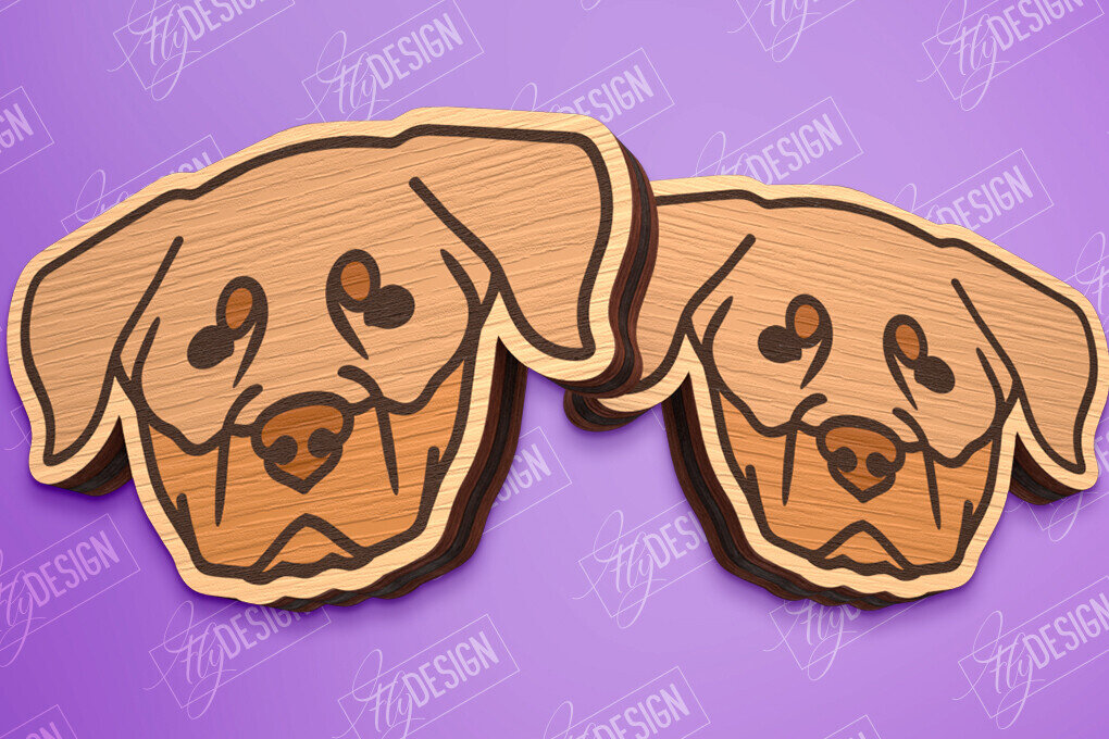 Intra απο ξύλο plywood  Χρώμα wenge 3mm-4mm πάχος - Πρότυπο σκουλαρίκια σκουλαρίκια κοπής με λέιζερ Δίασταση 3x3 cm INTRAFABR-72738812