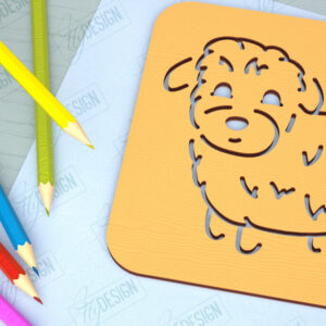 Intra απο ξύλο plywood  Χρώμα wenge 3mm-4mm πάχος - Πίνακας εντοπισμού σκύλων | Πρότυπο σχεδίασης Δίασταση 40x50 cm INTRAFABR-90727528