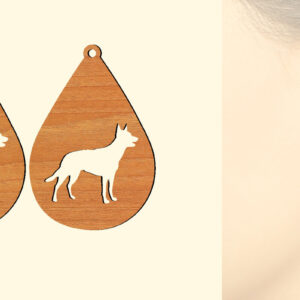 Intra απο ξύλο plywood  Χρώμα wenge 3mm-4mm πάχος - Ξύλινα σκουλαρίκια με λέιζερ Δίασταση 3x3 cm INTRAFABR-95991616