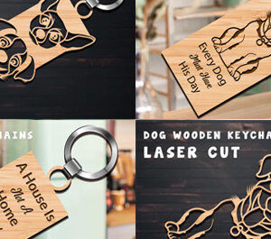 Intra απο ξύλο plywood  Χρώμα wenge 3mm-4mm πάχος - Δέσμη κοπής λέιζερ με ξύλινα μπρελόκ για σκύλους Δίασταση 4x4 cm INTRAFABR-95991622