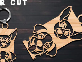 Intra απο ξύλο plywood  Χρώμα wenge 3mm-4mm πάχος - Ξύλινα μπρελόκ για σκύλους με λέιζερ Δίασταση 4x4 cm INTRAFABR-95991639 - Image 1