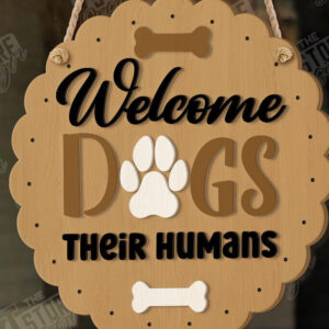 Intra απο ξύλο plywood  Χρώμα wenge 3mm-4mm πάχος - Σκύλοι Καλωσορίζουν Άτομα Ανεκτά Σήμα | CNC Δίασταση 30x20 cm INTRAFABR-118267781