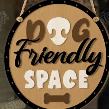 Intra απο ξύλο plywood Χρώμα wenge 3mm-4mm πάχος - Σκύλοι Καλωσορίζουν Άτομα Ανεκτά Σήμα | CNC Δίασταση 30x20 cm INTRAFABR-118267877 - Image 1