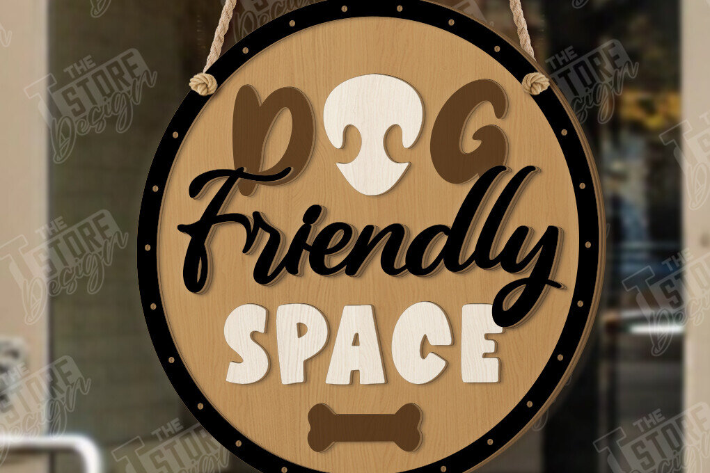 Intra απο ξύλο plywood  Χρώμα wenge 3mm-4mm πάχος - Σκύλοι Καλωσορίζουν Άτομα Ανεκτά Σήμα | CNC Δίασταση 30x20 cm INTRAFABR-118267877