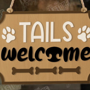 Intra απο ξύλο plywood  Χρώμα wenge 3mm-4mm πάχος - Σκύλοι Καλωσορίζουν Άτομα Ανεκτά Σήμα | CNC Δίασταση 30x20 cm INTRAFABR-118470076