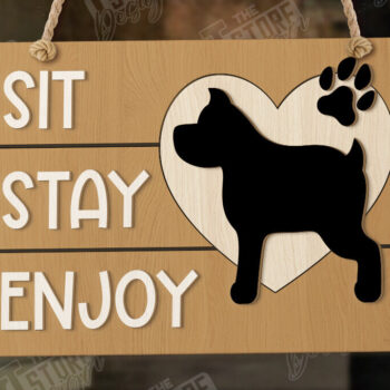 Intra απο ξύλο plywood Χρώμα wenge 3mm-4mm πάχος - Σκύλοι Καλωσορίζουν Άτομα Ανεκτά Σήμα | CNC Δίασταση 30x20 cm INTRAFABR-118535292 - Image 1