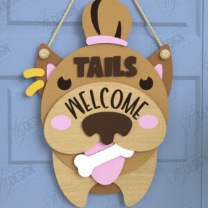 Intra απο ξύλο plywood  Χρώμα wenge 3mm-4mm πάχος - Σκύλοι Καλωσορίζουν Άτομα Ανεκτά Σήμα | CNC Δίασταση 30x20 cm INTRAFABR-118267750