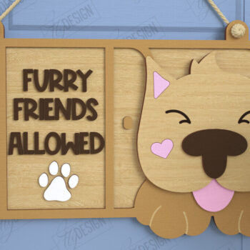 Intra απο ξύλο plywood Χρώμα wenge 3mm-4mm πάχος - Σκύλοι Καλωσορίζουν Άτομα Ανεκτά Σήμα | CNC Δίασταση 30x20 cm INTRAFABR-104748589 - Image 1