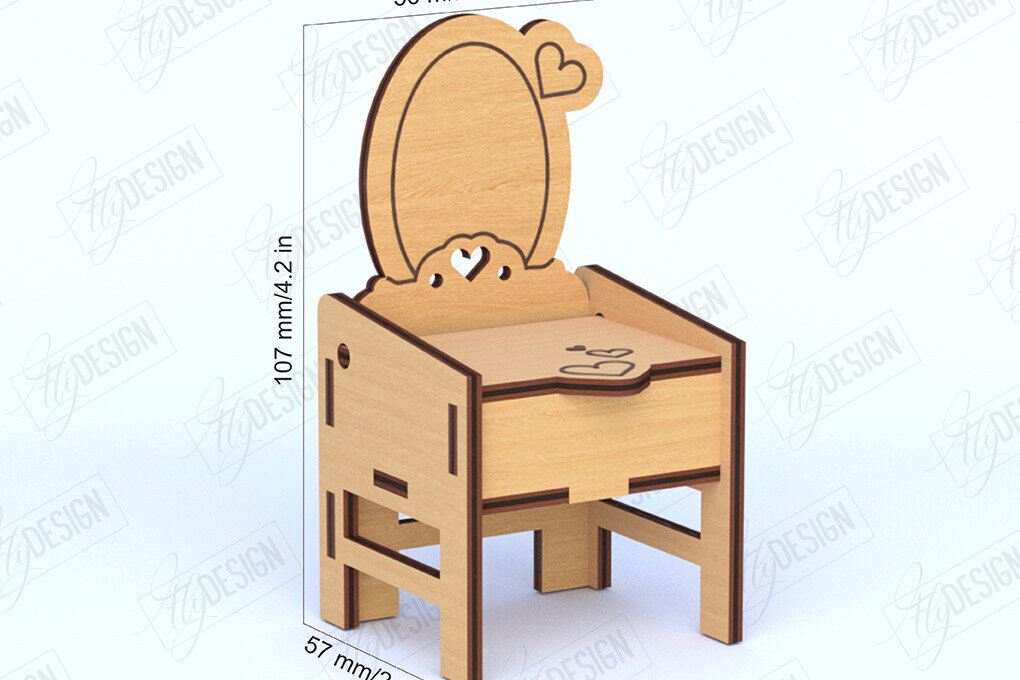 Intra απο ξύλο plywood  Χρώμα wenge 3mm-4mm πάχος - Έπιπλα Κουκλόσπιτου |Τραπέζι κούκλας Δίασταση 20x20 cm INTRAFABR-74691163