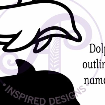 Intra απο ξύλο plywood  Χρώμα wenge 3mm-4mm πάχος - Δελφίνι περίγραμμα δύο επιπέδων όνομα Δίασταση 30x20 cm INTRAFABR-117186498 - Image 4