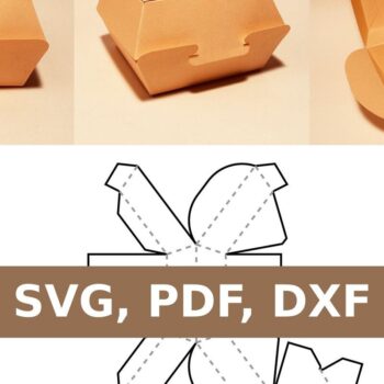 Intra απο ξύλο plywood Χρώμα wenge 3mm-4mm πάχος - Κουτί ντόνατ Δίασταση 20x20 cm INTRAFABR-61284073 - Image 1