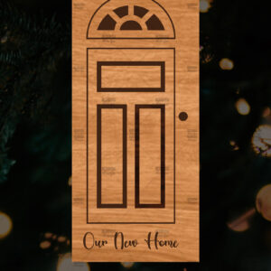 Intra απο ξύλο plywood  Χρώμα wenge 3mm-4mm πάχος - Χριστουγεννιάτικο στολίδι πόρτας Δίασταση 6x6 cm INTRAFABR-120073983