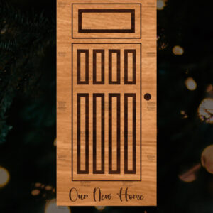 Intra απο ξύλο plywood  Χρώμα wenge 3mm-4mm πάχος - Χριστουγεννιάτικο στολίδι πόρτας Δίασταση 6x6 cm INTRAFABR-120073991