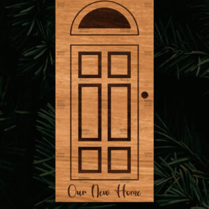 Intra απο ξύλο plywood  Χρώμα wenge 3mm-4mm πάχος - Χριστουγεννιάτικο στολίδι πόρτας Δίασταση 6x6 cm INTRAFABR-120073964