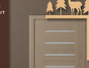 Intra απο ξύλο plywood  Χρώμα wenge 3mm-4mm πάχος - Δέσμη με γωνιακή πόρτας Δίασταση 30x20 cm INTRAFABR-100453171 - Image 2