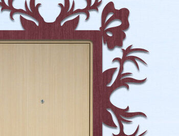 Intra απο ξύλο plywood  Χρώμα wenge 3mm-4mm πάχος - Δέσμη με γωνιακή πόρτας Δίασταση 40x50 cm INTRAFABR-100512549 - Image 6