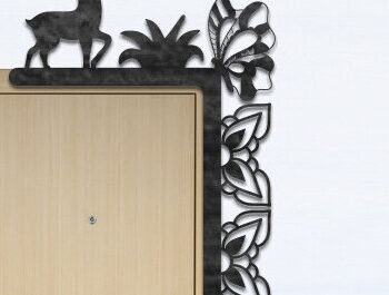 Intra απο ξύλο plywood  Χρώμα wenge 3mm-4mm πάχος - Δέσμη με γωνιακή πόρτας Δίασταση 40x50 cm INTRAFABR-100512549 - Image 7