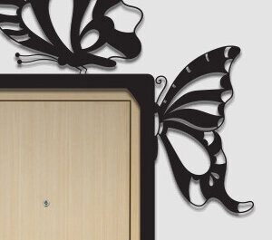 Intra απο ξύλο plywood  Χρώμα wenge 3mm-4mm πάχος - Γωνιακή πόρτα Δίασταση 40x50 cm INTRAFABR-77477249