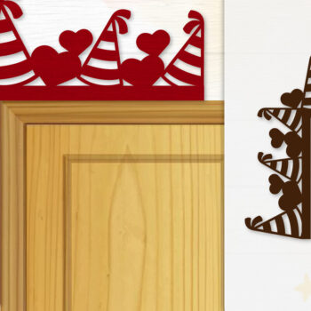 Intra απο ξύλο plywood  Χρώμα wenge 3mm-4mm πάχος - Γωνιακή πόρτα για Valentine Lasercut Δίασταση 20x20 cm INTRAFABR-76871531 - Image 1