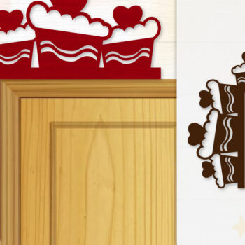 Intra απο ξύλο plywood  Χρώμα wenge 3mm-4mm πάχος - Γωνιακή πόρτα για Valentine Lasercut Δίασταση 20x20 cm INTRAFABR-108289848 - Image 1