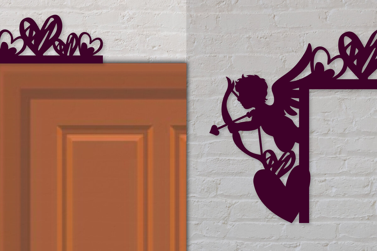 Intra απο ξύλο plywood  Χρώμα wenge 3mm-4mm πάχος - Γωνιακή πόρτα του Αγίου Βαλεντίνου Δίασταση 30x20 cm INTRAFABR-41834337