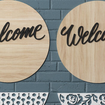 Intra απο ξύλο plywood  Χρώμα wenge 3mm-4mm πάχος - Κρεμάστρα πόρτας Bundle / με λέιζερ Δίασταση 30x20 cm INTRAFABR-34284306 - Image 3