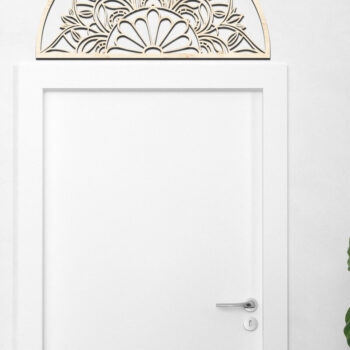 Intra απο ξύλο plywood  Χρώμα wenge 3mm-4mm πάχος - Πόρτα Mandala V3 Δίασταση 30x30 cm INTRAFABR-34540489 - Image 1