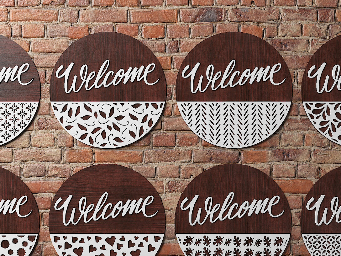 Intra απο ξύλο plywood  Χρώμα wenge 3mm-4mm πάχος - Πινακίδα πόρτας με σχέδια / κρεμάστρες πόρτας Δίασταση 30x20 cm INTRAFABR-34540515