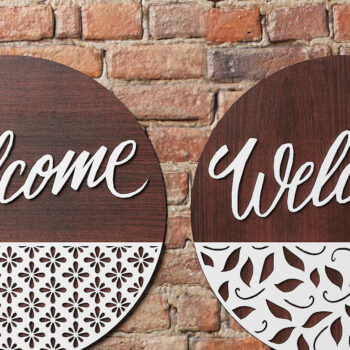 Intra απο ξύλο plywood  Χρώμα wenge 3mm-4mm πάχος - Πινακίδα πόρτας με σχέδια / κρεμάστρες πόρτας Δίασταση 30x20 cm INTRAFABR-34540515 - Image 3