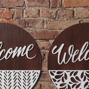 Intra απο ξύλο plywood  Χρώμα wenge 3mm-4mm πάχος - Πινακίδα πόρτας με σχέδια / κρεμάστρες πόρτας Δίασταση 30x20 cm INTRAFABR-34540515 - Image 4