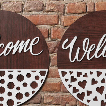 Intra απο ξύλο plywood  Χρώμα wenge 3mm-4mm πάχος - Πινακίδα πόρτας με σχέδια / κρεμάστρες πόρτας Δίασταση 30x20 cm INTRAFABR-34540515 - Image 5