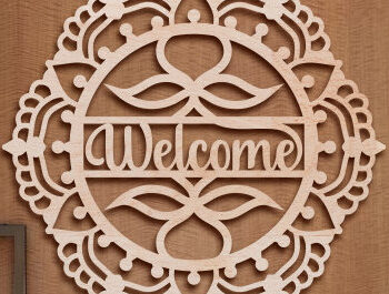 Intra απο ξύλο plywood  Χρώμα wenge 3mm-4mm πάχος - Σήμα υποδοχής πόρτας . Δίασταση 30x30 cm INTRAFABR-34540524 - Image 1