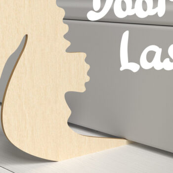 Intra απο ξύλο plywood  Χρώμα wenge 3mm-4mm πάχος - Διακόσμηση σπιτιού Doorstop. Doorstops Δίασταση 30x20 cm INTRAFABR-34284291 - Image 1