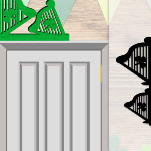 Intra απο ξύλο plywood  Χρώμα wenge 3mm-4mm πάχος - Dorr Corner St Patrick's Day Lasercut Δίασταση 20x20 cm INTRAFABR-106234367