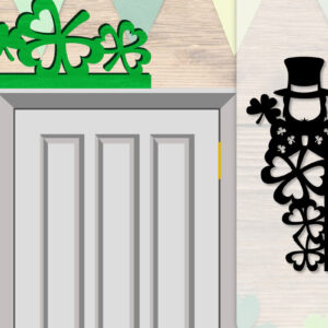 Intra απο ξύλο plywood  Χρώμα wenge 3mm-4mm πάχος - Dorr Corner St Patrick's Day Lasercut Δίασταση 20x20 cm INTRAFABR-106234371