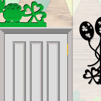 Intra απο ξύλο plywood Χρώμα wenge 3mm-4mm πάχος - Dorr Corner St Patrick's Day Lasercut Δίασταση 20x20 cm INTRAFABR-106178435 - Image 1