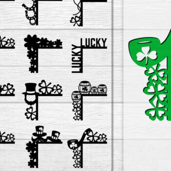 Intra απο ξύλο plywood Χρώμα wenge 3mm-4mm πάχος - Dorr Corner St Patrick's Day Lasercut Δίασταση 20x20 cm INTRAFABR-39505934 - Image 1