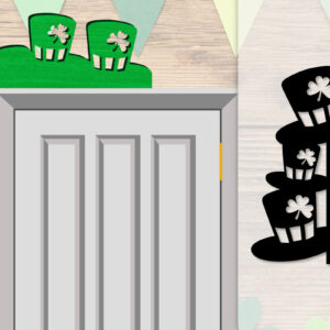 Intra απο ξύλο plywood  Χρώμα wenge 3mm-4mm πάχος - Dorr Corner St Patrick's Day Lasercut Δίασταση 20x20 cm INTRAFABR-39542951